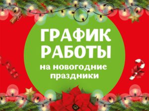Read more about the article График работы в новогодние праздники: